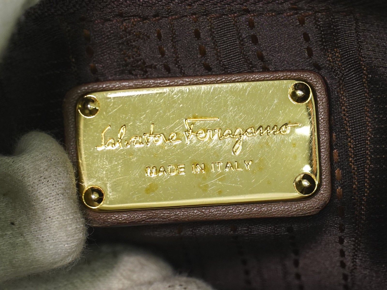 Salvatore Ferragamo Salvatore Ferragamo Sofia Satchel Smooth Leather Size ONE SIZE - 4 Thumbnail