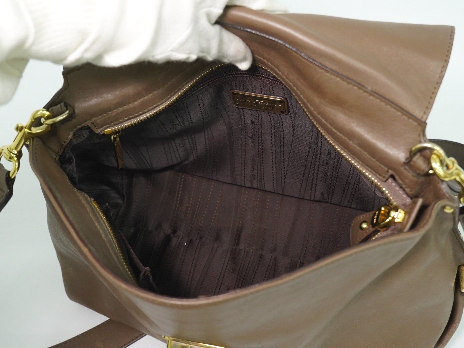 Salvatore Ferragamo Salvatore Ferragamo Sofia Satchel Smooth Leather Size ONE SIZE - 3 Thumbnail