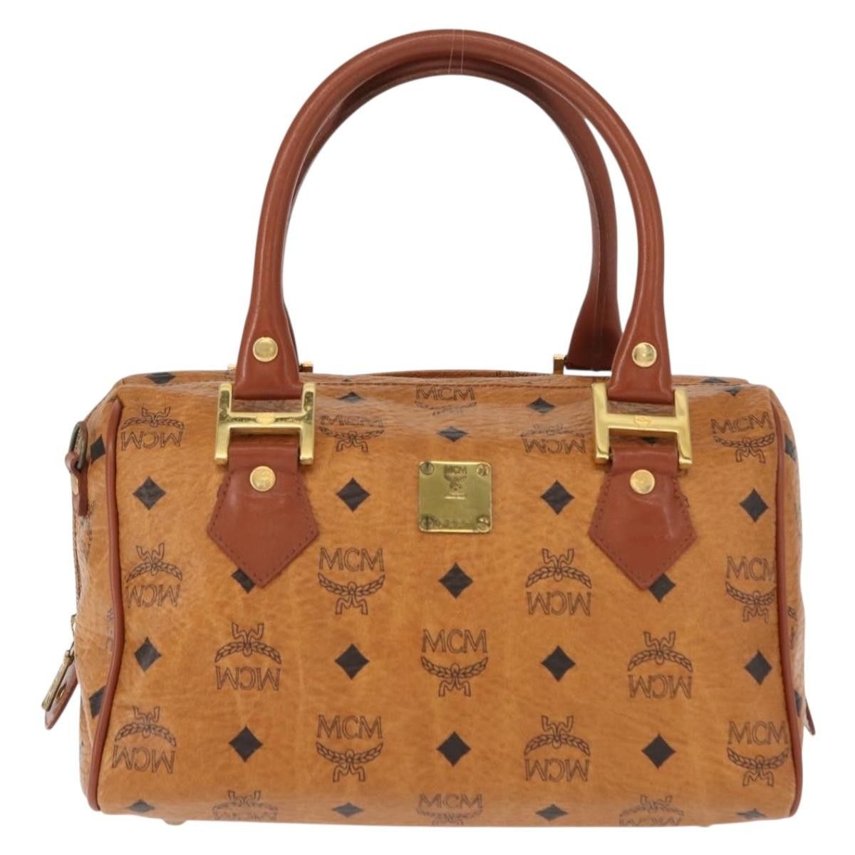 MCM MCM Visetos logogramme Handbag Canvas and Leather Size ONE SIZE - 18 Thumbnail