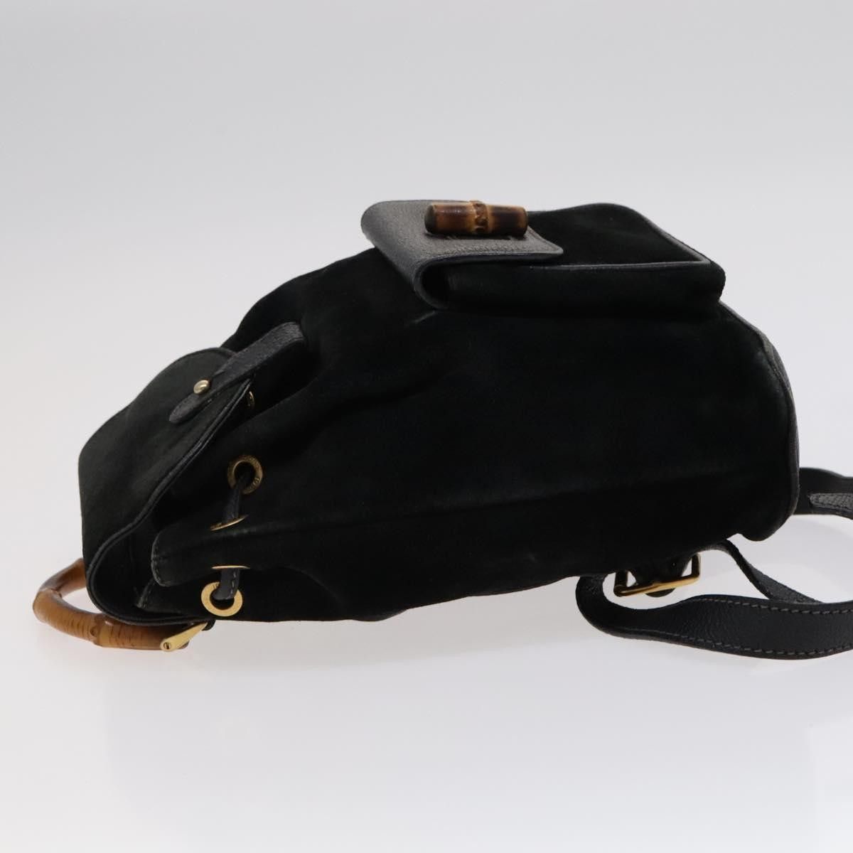 Gucci Gucci Gucci bamboo backpack daim Size ONE SIZE - 4 Thumbnail