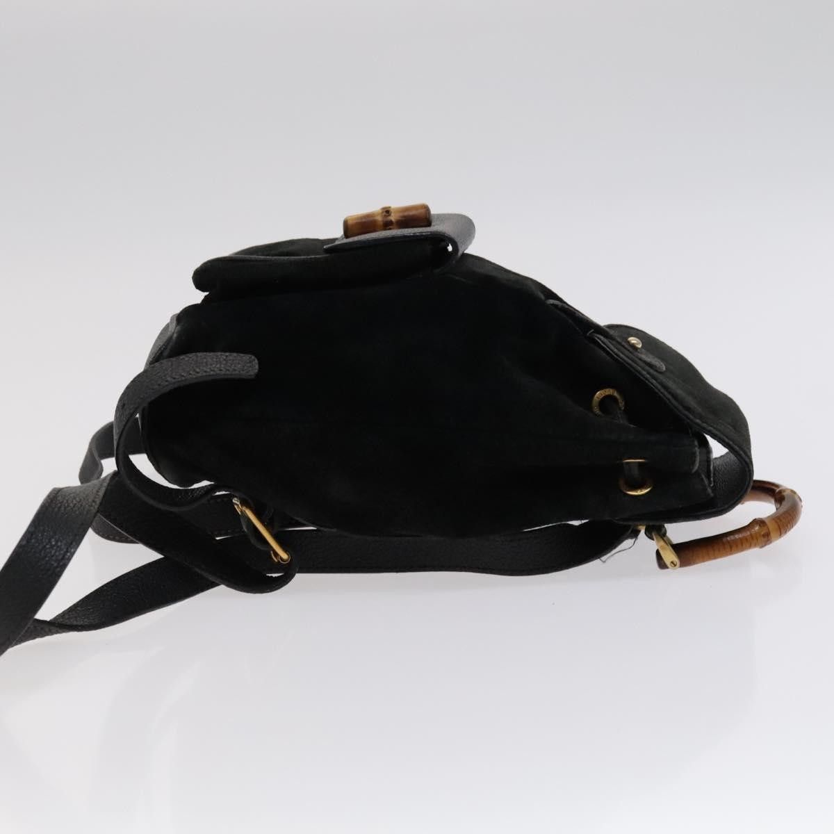 Gucci Gucci Gucci bamboo backpack daim Size ONE SIZE - 3 Thumbnail