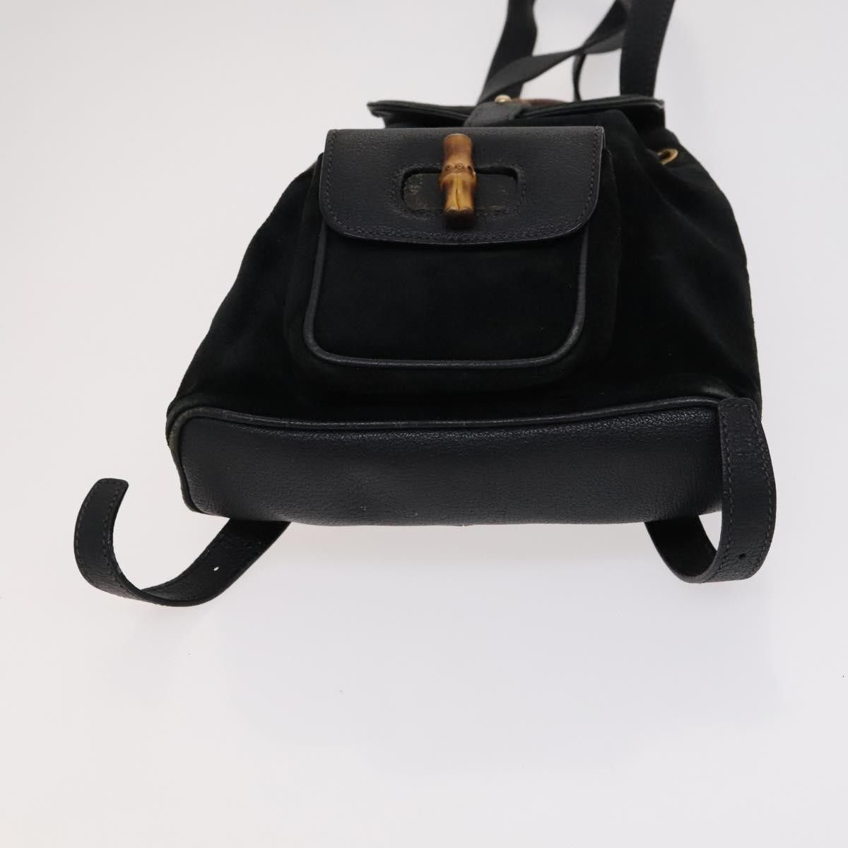 Gucci Gucci Gucci bamboo backpack daim Size ONE SIZE - 14 Thumbnail