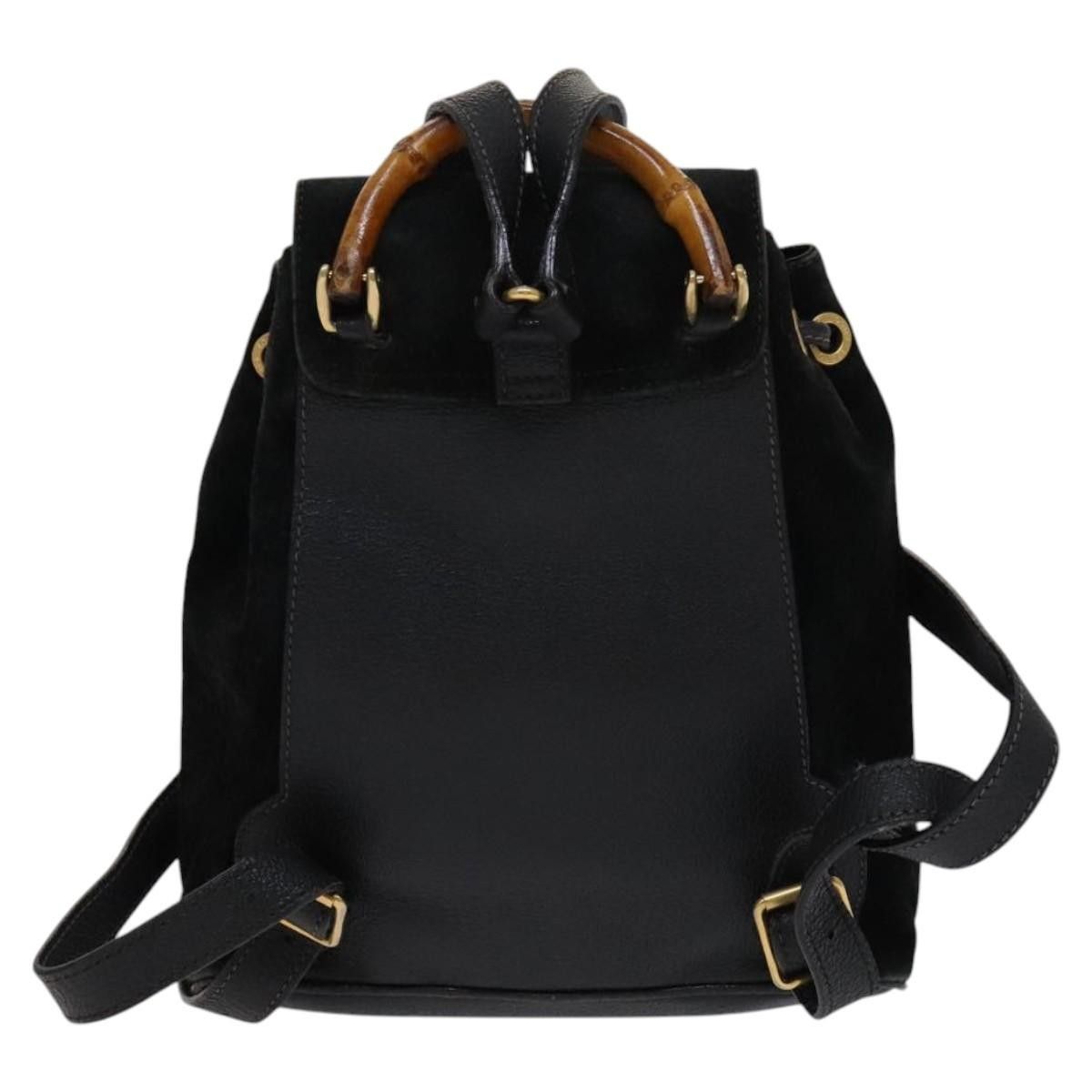 Gucci Gucci Gucci bamboo backpack daim Size ONE SIZE - 2 Thumbnail