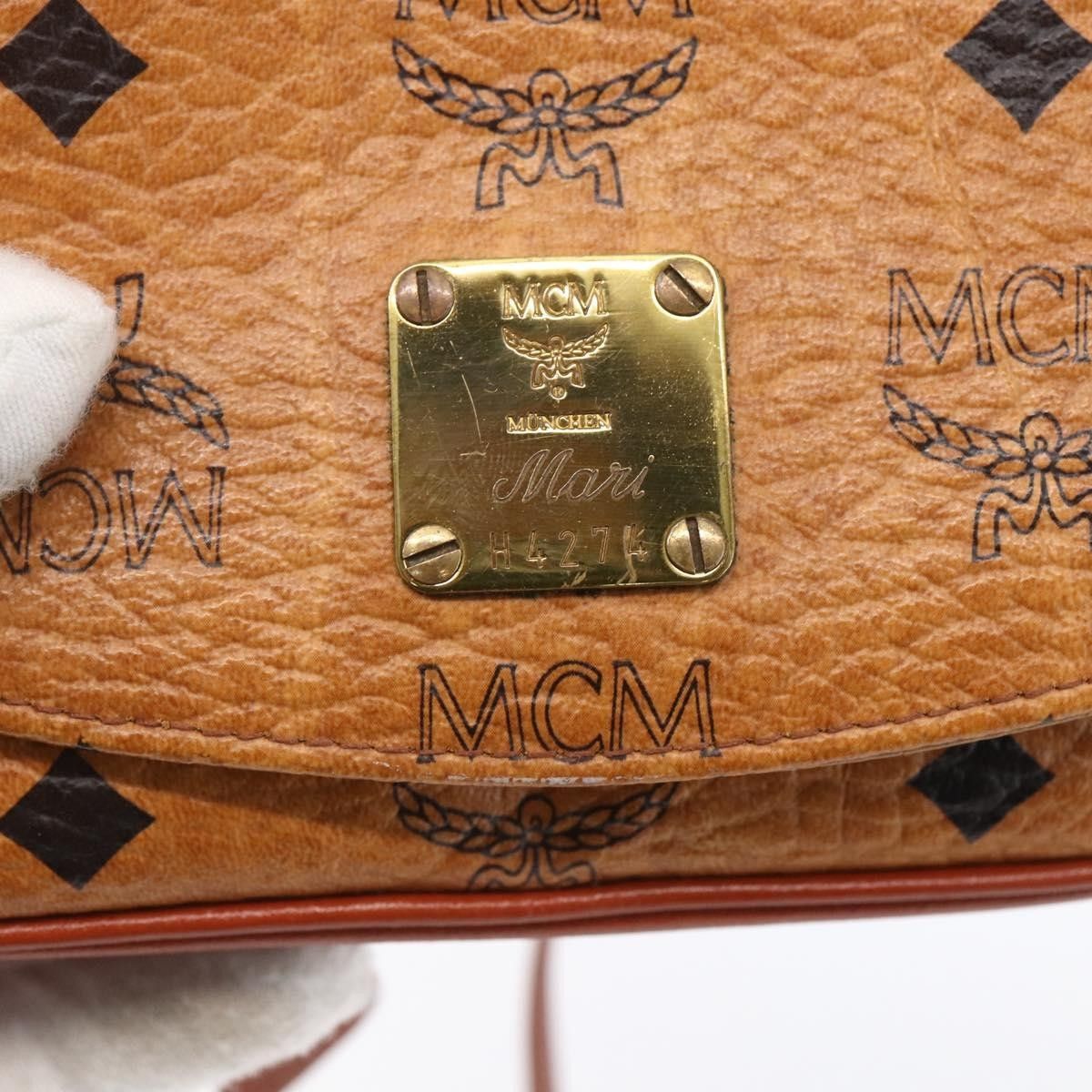 MCM MCM Visetos Shoulder bag Canvas and Leather Size ONE SIZE - 6 Thumbnail