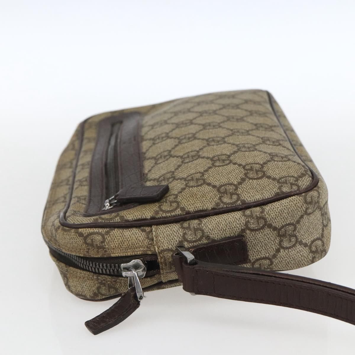 Gucci Gucci Wristlet Clutch GG Coated Canvas Size ONE SIZE - 3 Thumbnail