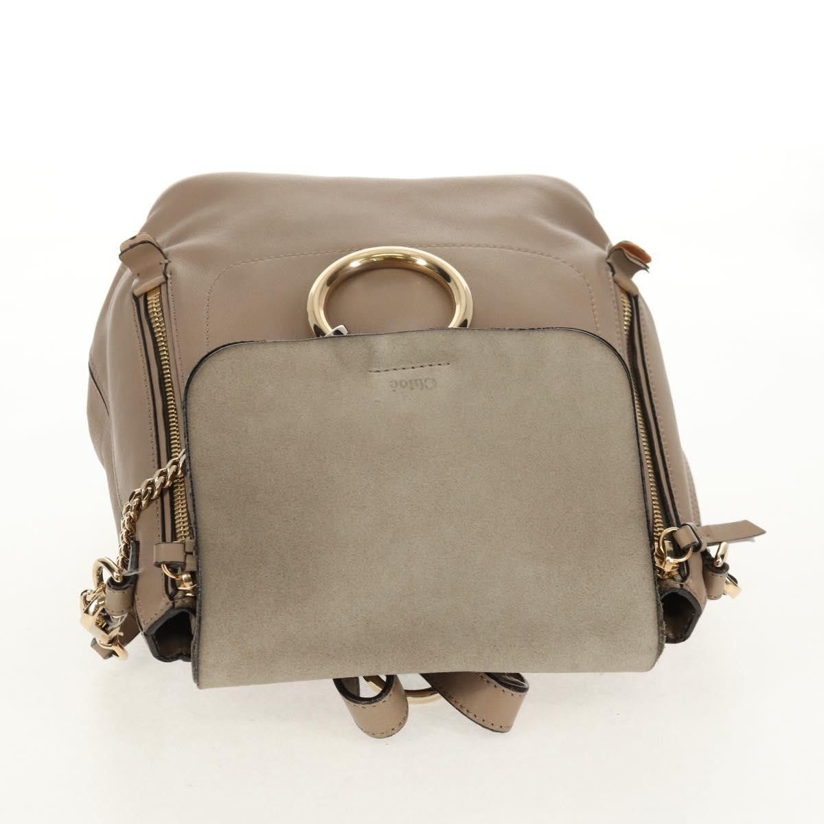 Chloe Chloe Faye Backpack Leather and Suede Size ONE SIZE - 21 Thumbnail