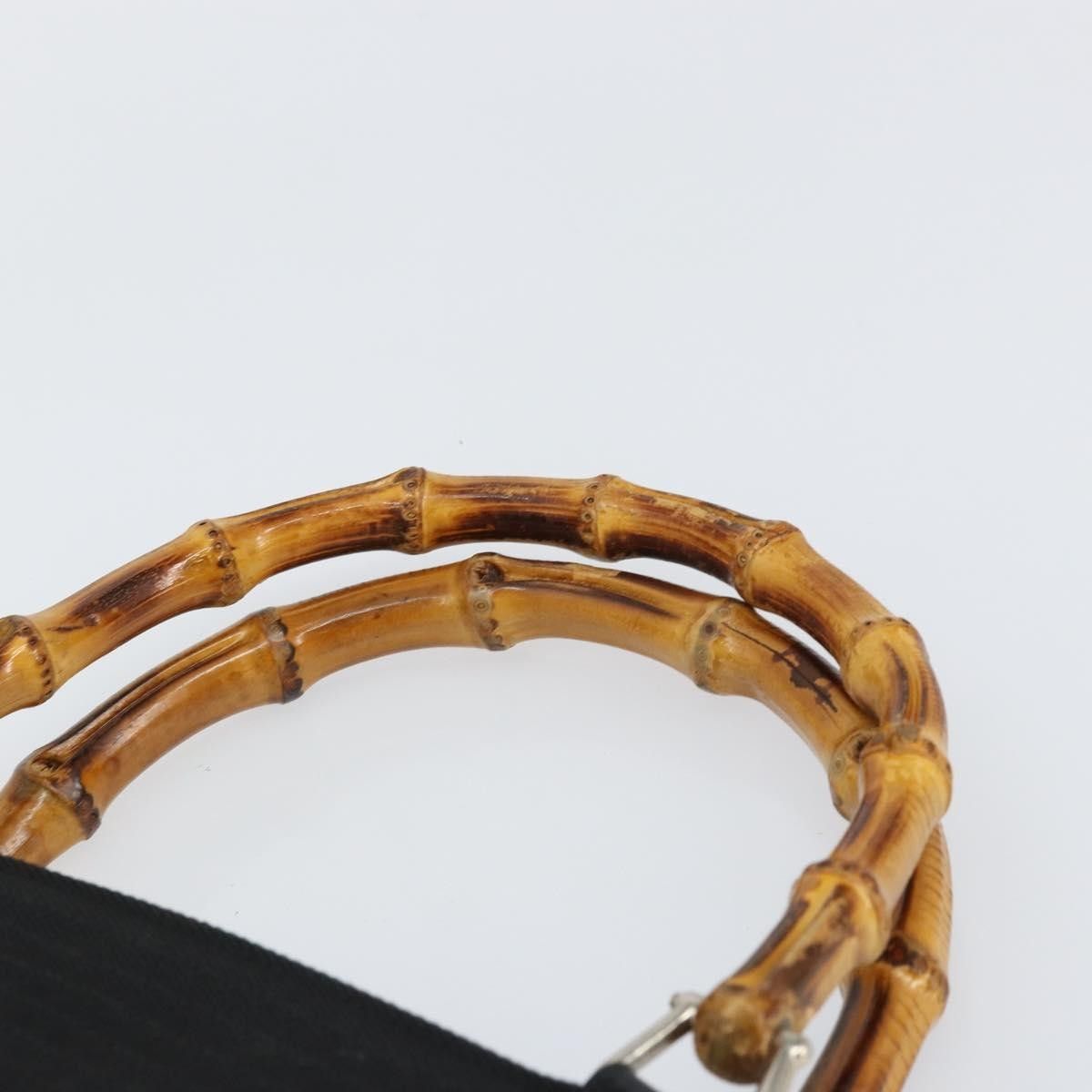 Gucci Gucci Vintage Bamboo Handle Nylon Size ONE SIZE - 16 Thumbnail