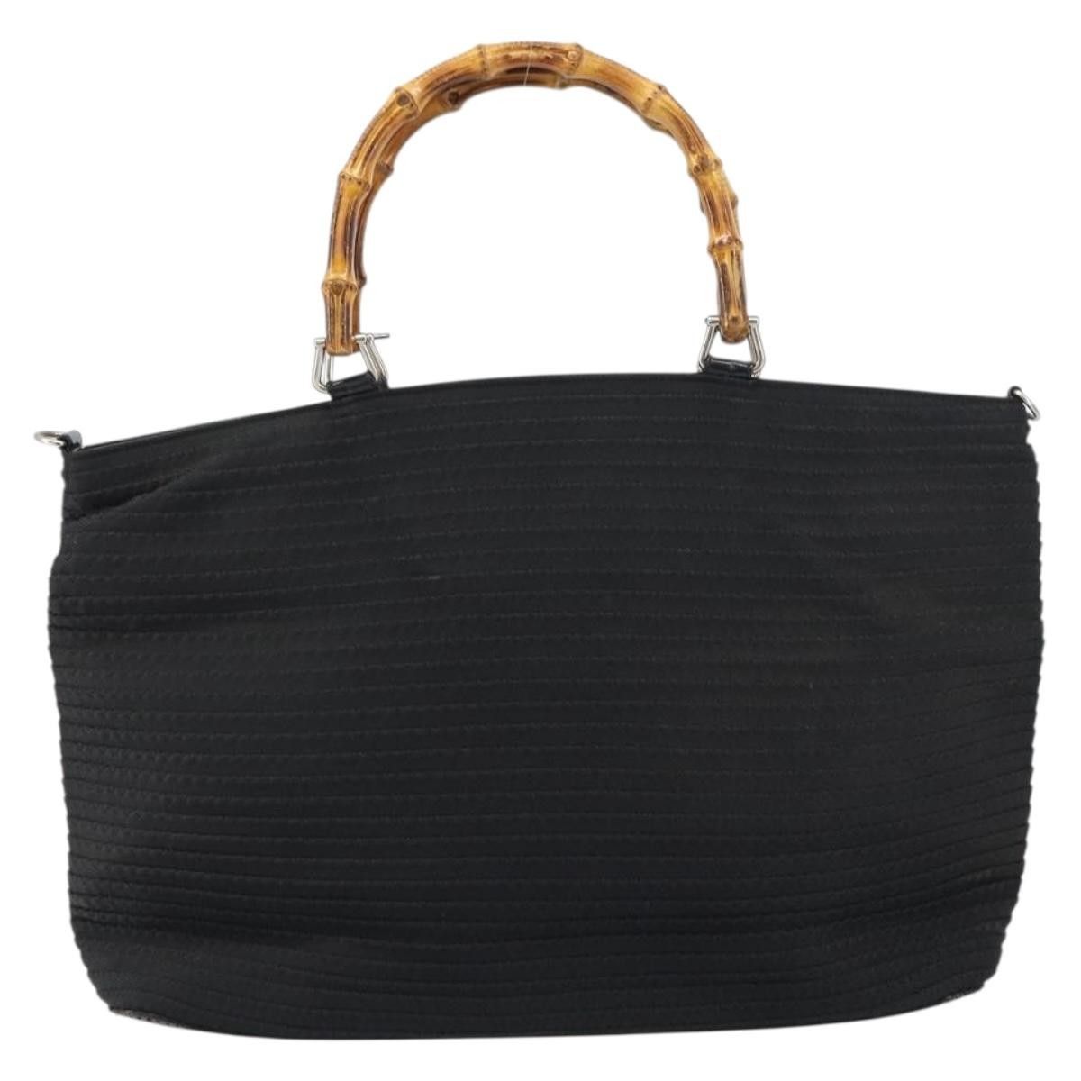 Gucci Gucci Vintage Bamboo Handle Nylon Size ONE SIZE - 18 Thumbnail