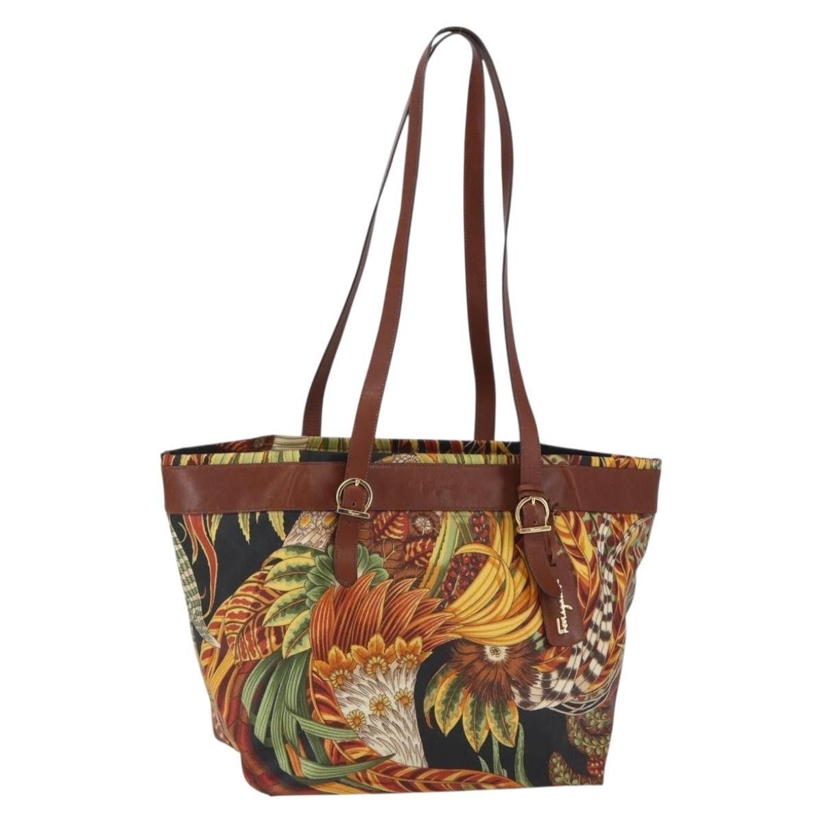 Salvatore Ferragamo Salvatore Ferragamo Flower tote Canvas Size ONE SIZE - 18 Thumbnail