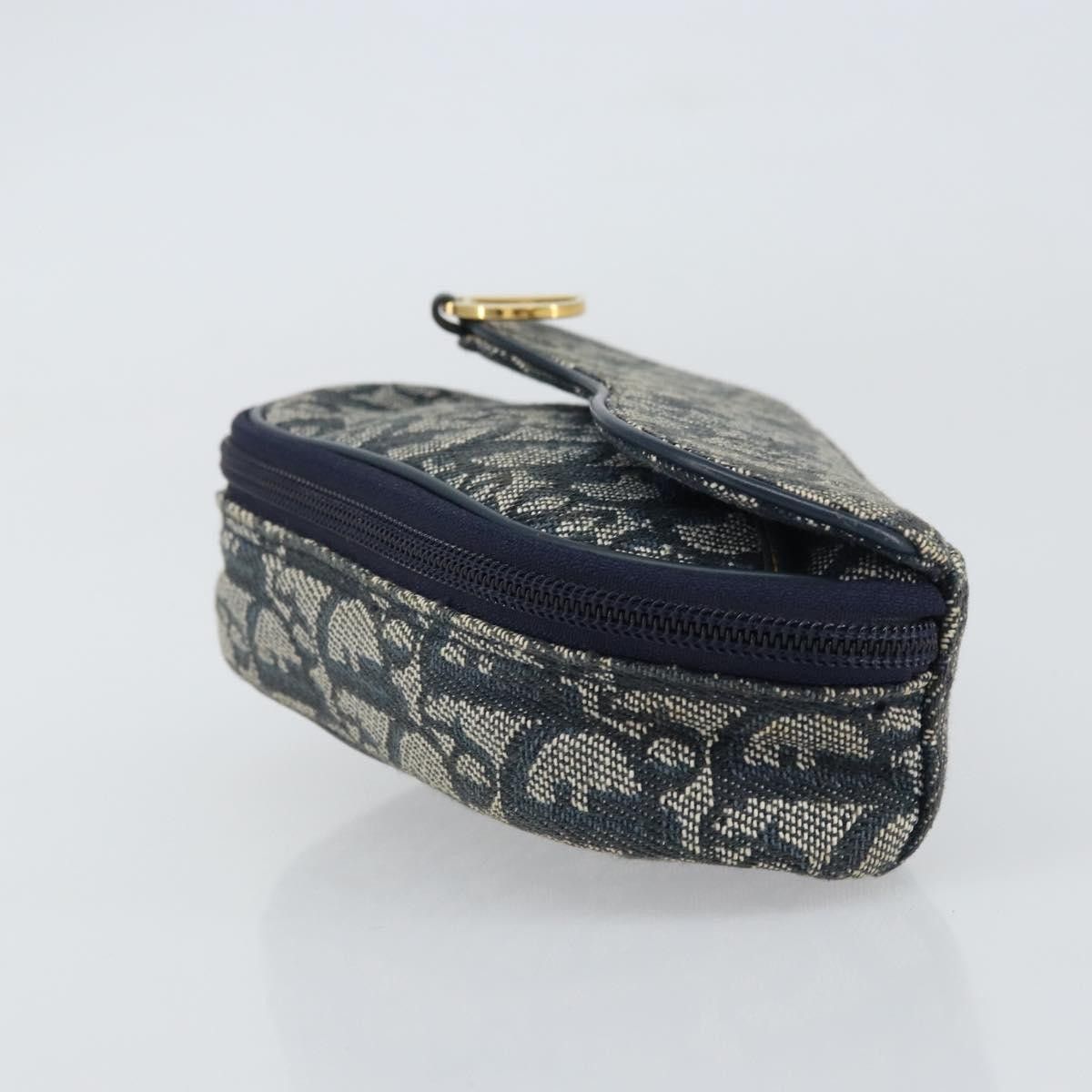 Dior Christian Dior Vintage Saddle Coin Purse Diorissimo Canvas Size ONE SIZE - 3 Thumbnail