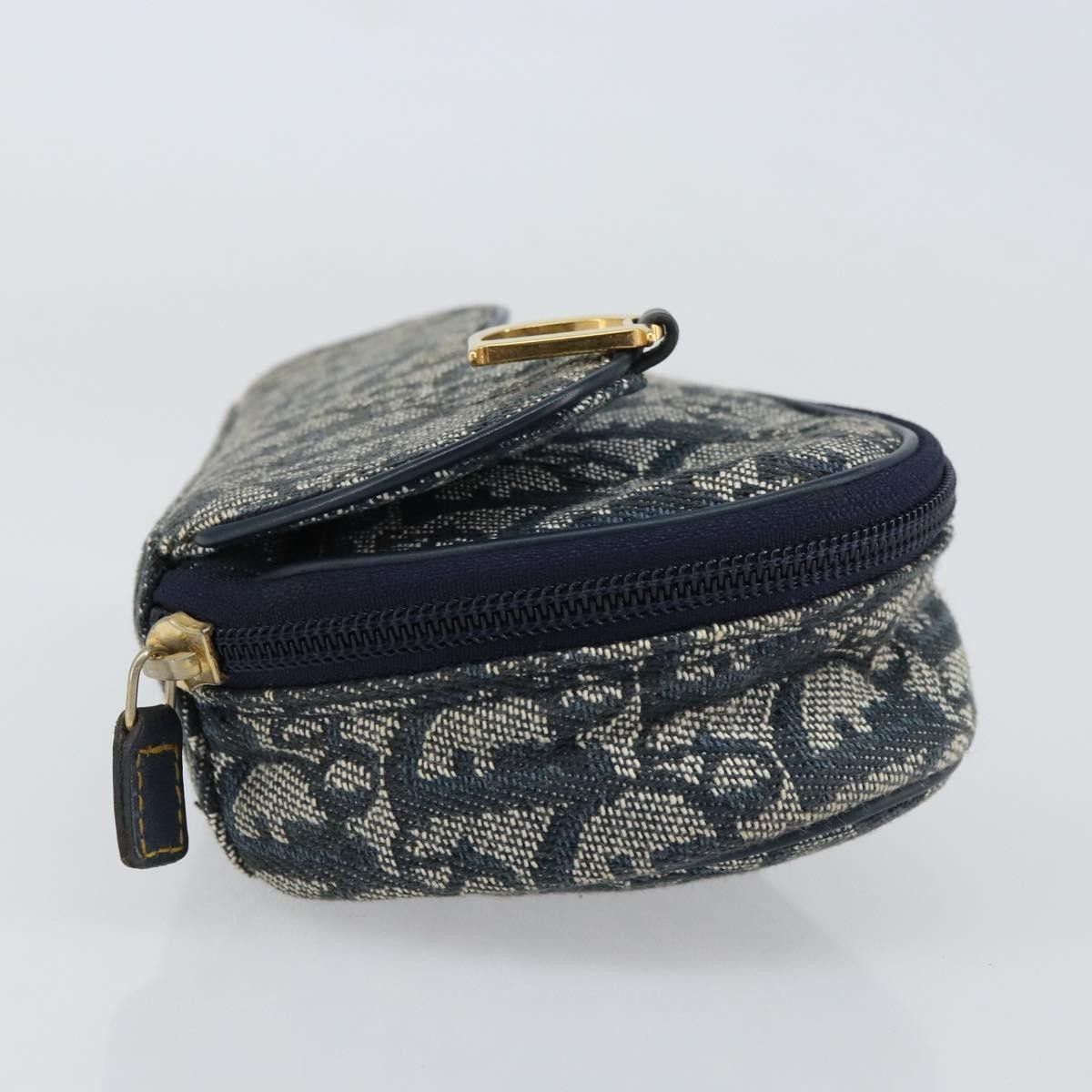 Dior Christian Dior Vintage Saddle Coin Purse Diorissimo Canvas Size ONE SIZE - 4 Thumbnail