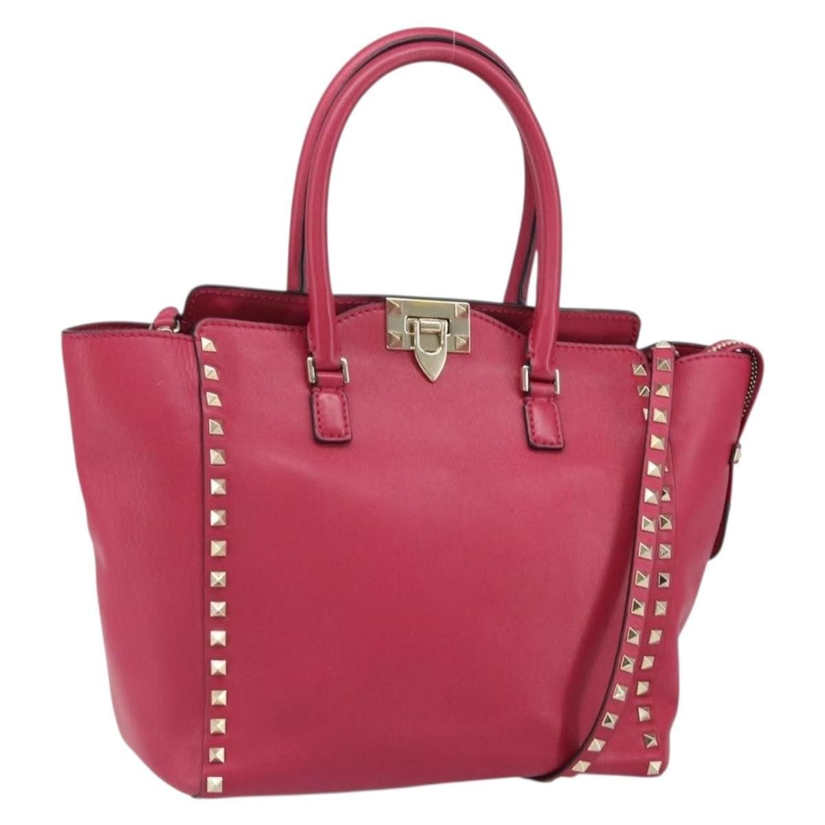 Valentino Valentino Garavani Rockstud Tote Rigid Leather Size ONE SIZE - 16 Thumbnail