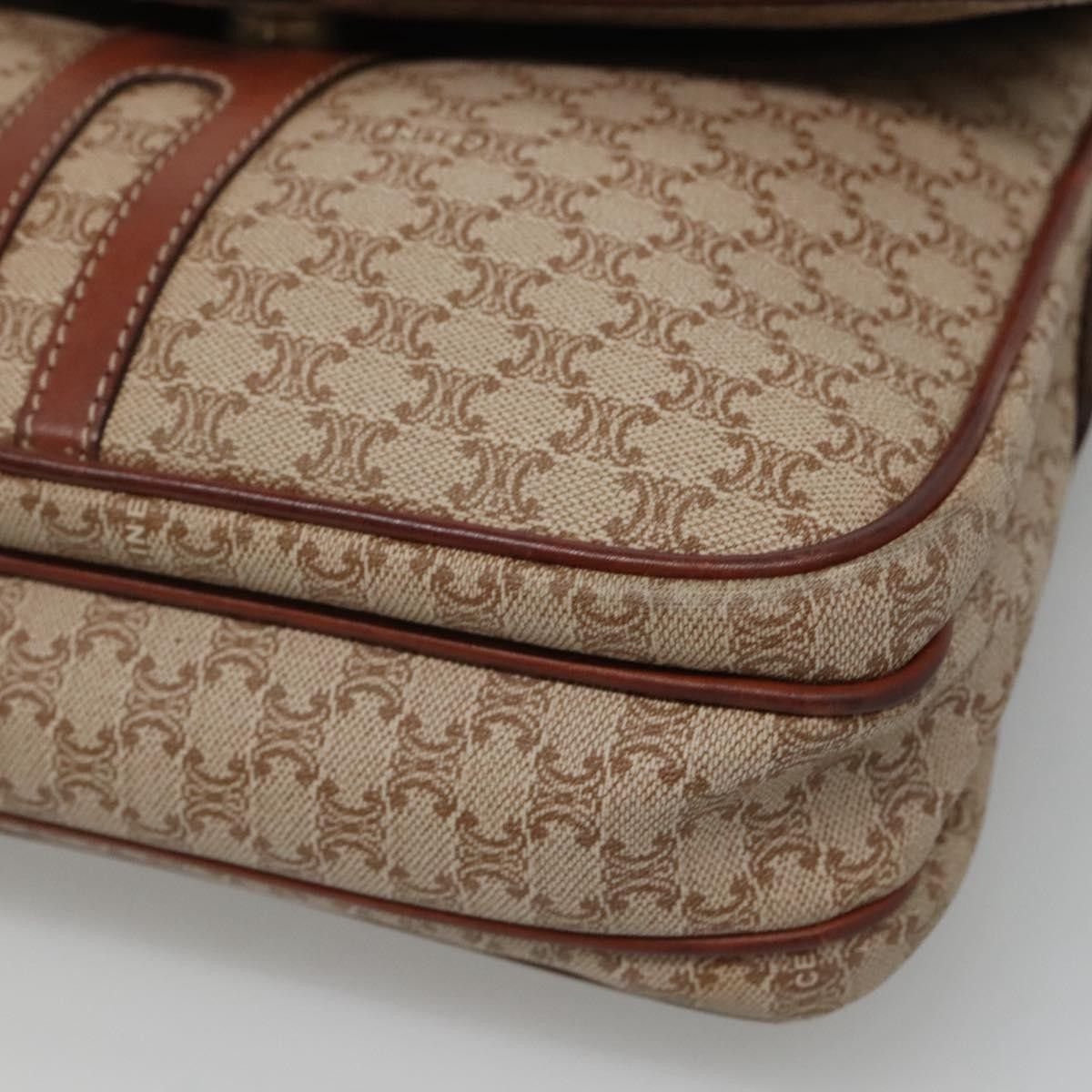 Celine Celine Vintage Macadam Shoulder Bag Canvas and Leather Size ONE SIZE - 9 Thumbnail