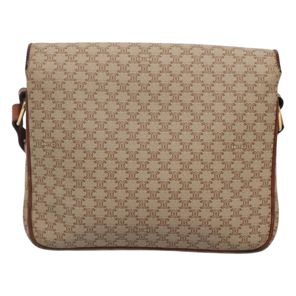 Celine Celine Vintage Macadam Shoulder Bag Canvas and Leather Size ONE SIZE - 2 Thumbnail