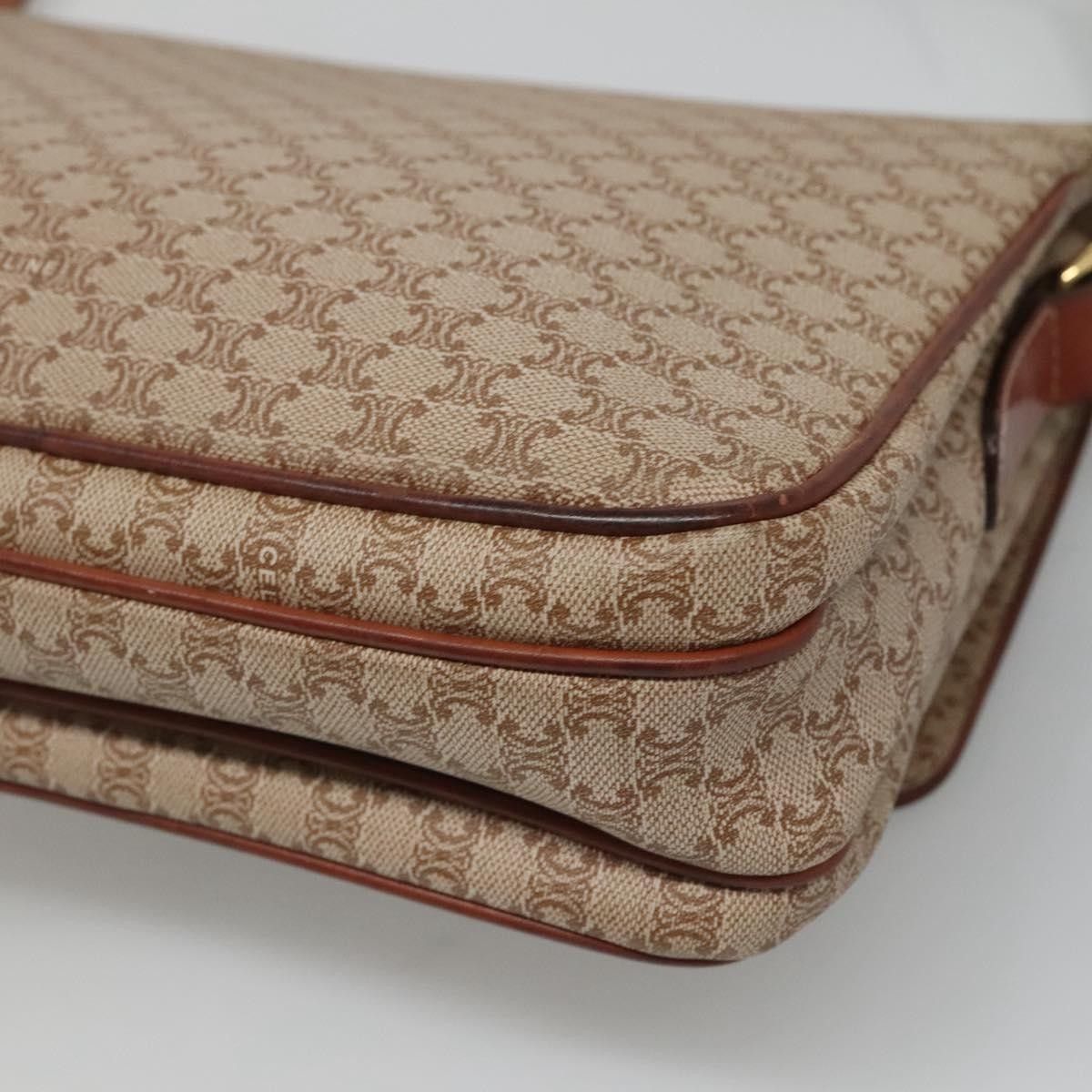 Celine Celine Vintage Macadam Shoulder Bag Canvas and Leather Size ONE SIZE - 11 Thumbnail