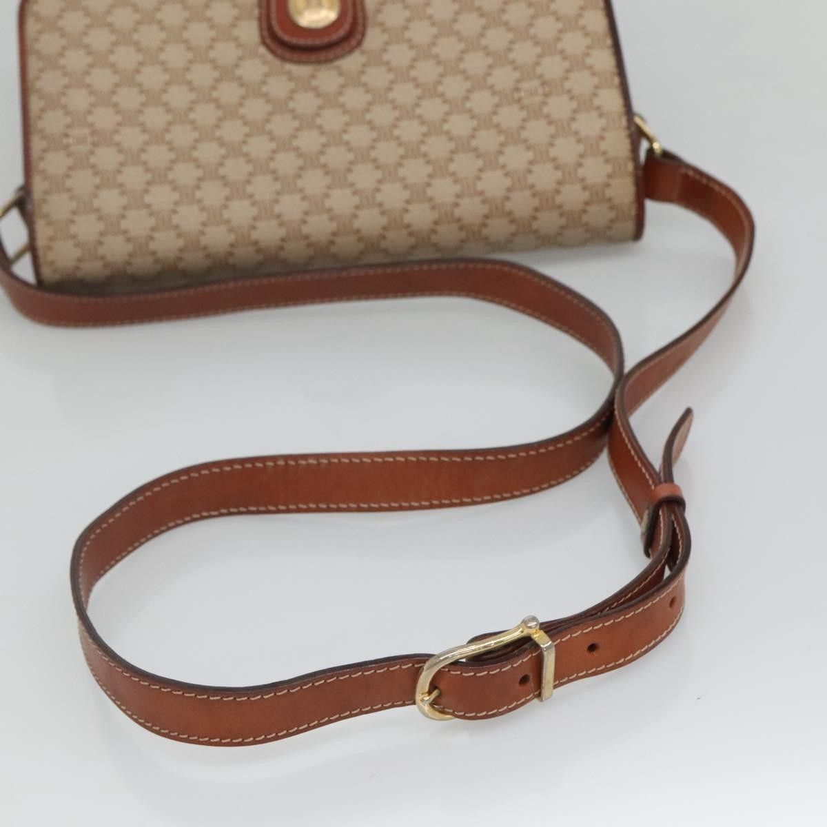 Celine Celine Vintage Macadam Shoulder Bag Canvas and Leather Size ONE SIZE - 8 Thumbnail