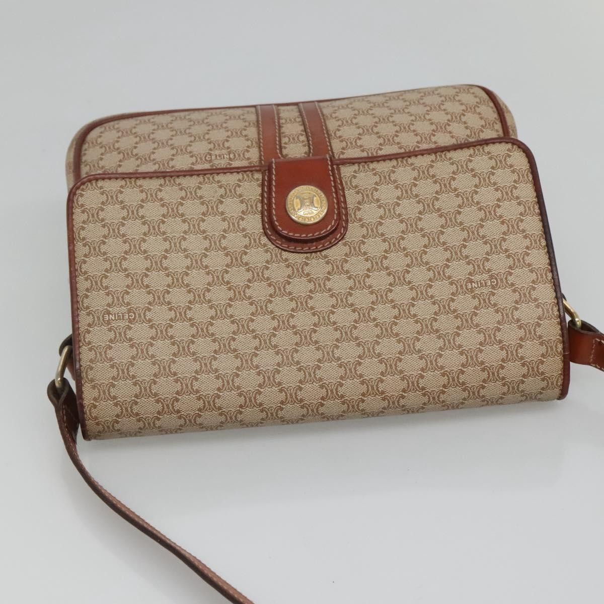 Celine Celine Vintage Macadam Shoulder Bag Canvas and Leather Size ONE SIZE - 16 Thumbnail