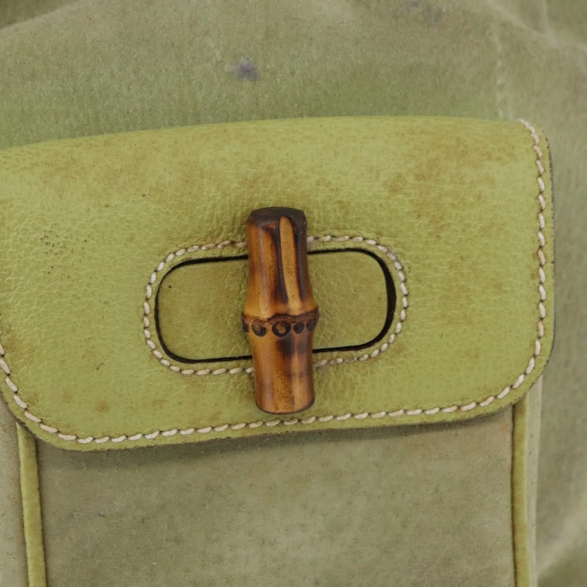 Gucci Gucci Gucci bamboo backpack daim Size ONE SIZE - 20 Thumbnail
