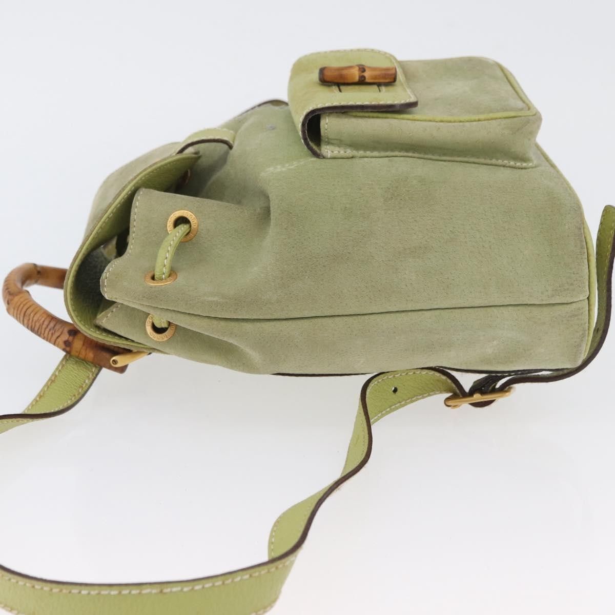 Gucci Gucci Gucci bamboo backpack daim Size ONE SIZE - 4 Thumbnail