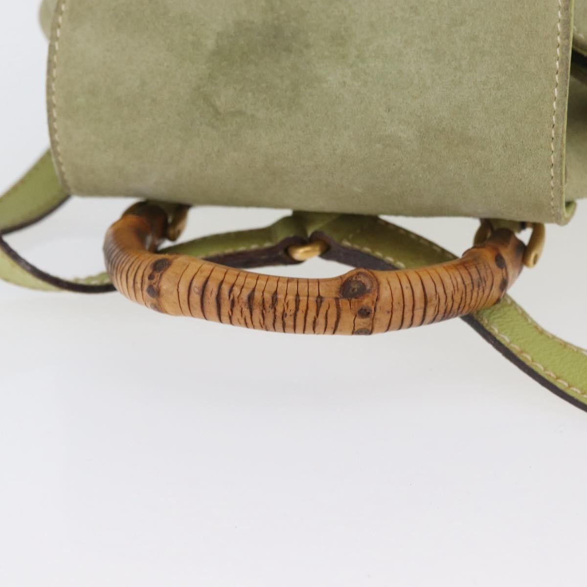 Gucci Gucci Gucci bamboo backpack daim Size ONE SIZE - 7 Thumbnail