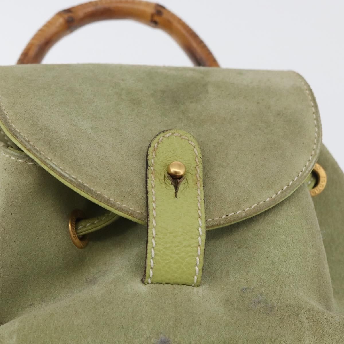 Gucci Gucci Gucci bamboo backpack daim Size ONE SIZE - 21 Thumbnail