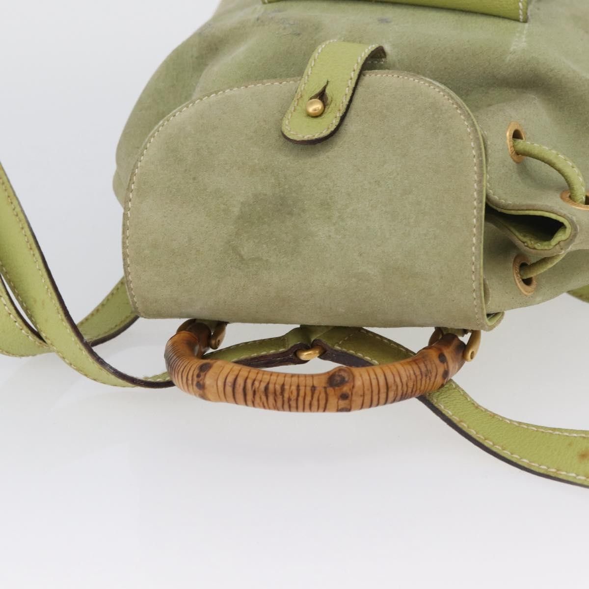 Gucci Gucci Gucci bamboo backpack daim Size ONE SIZE - 13 Thumbnail