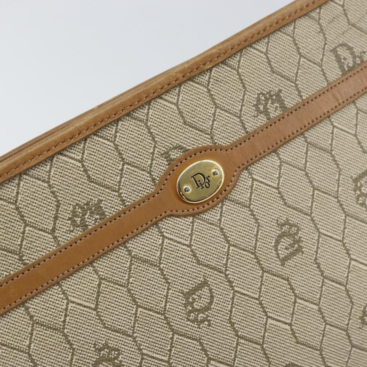 Dior Christian Dior Vintage Honeycomb Zip Canvas and Leather Size ONE SIZE - 12 Thumbnail
