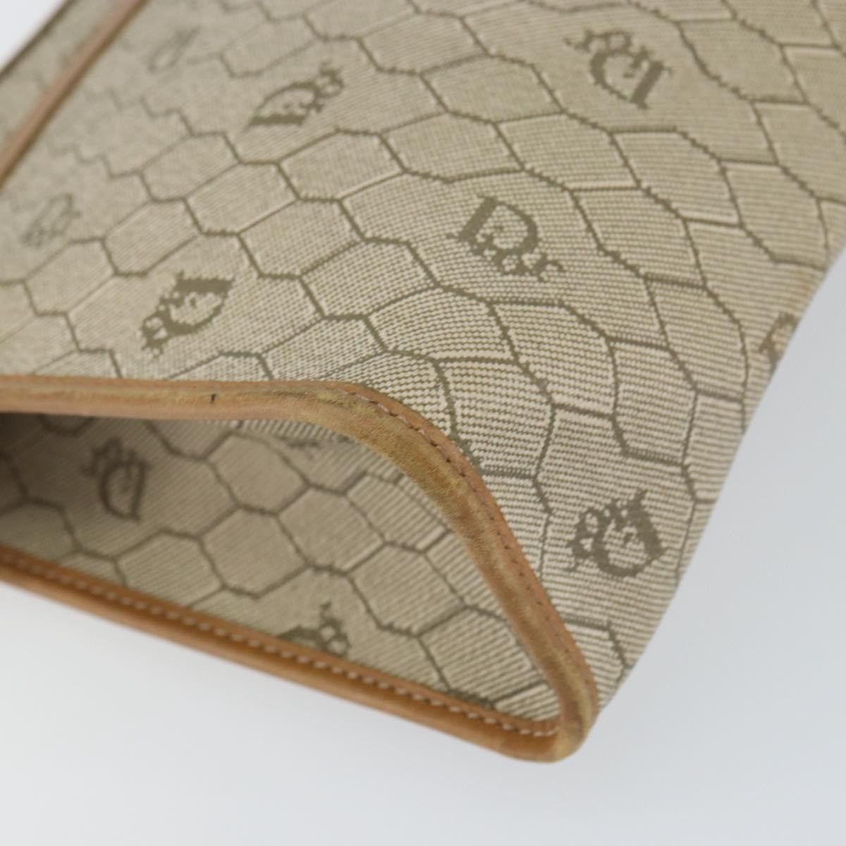 Dior Christian Dior Vintage Honeycomb Zip Canvas and Leather Size ONE SIZE - 9 Thumbnail