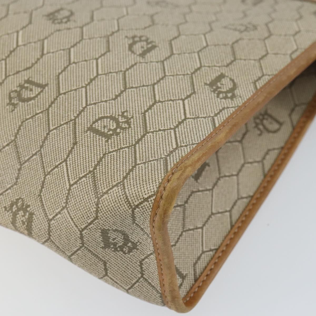 Dior Christian Dior Vintage Honeycomb Zip Canvas and Leather Size ONE SIZE - 8 Thumbnail