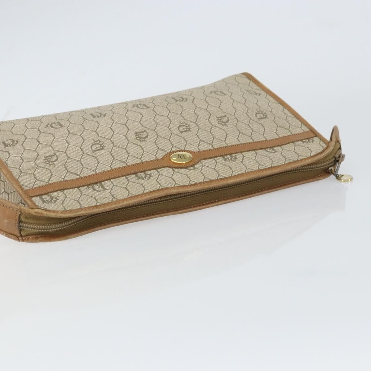 Dior Christian Dior Vintage Honeycomb Zip Canvas and Leather Size ONE SIZE - 13 Thumbnail