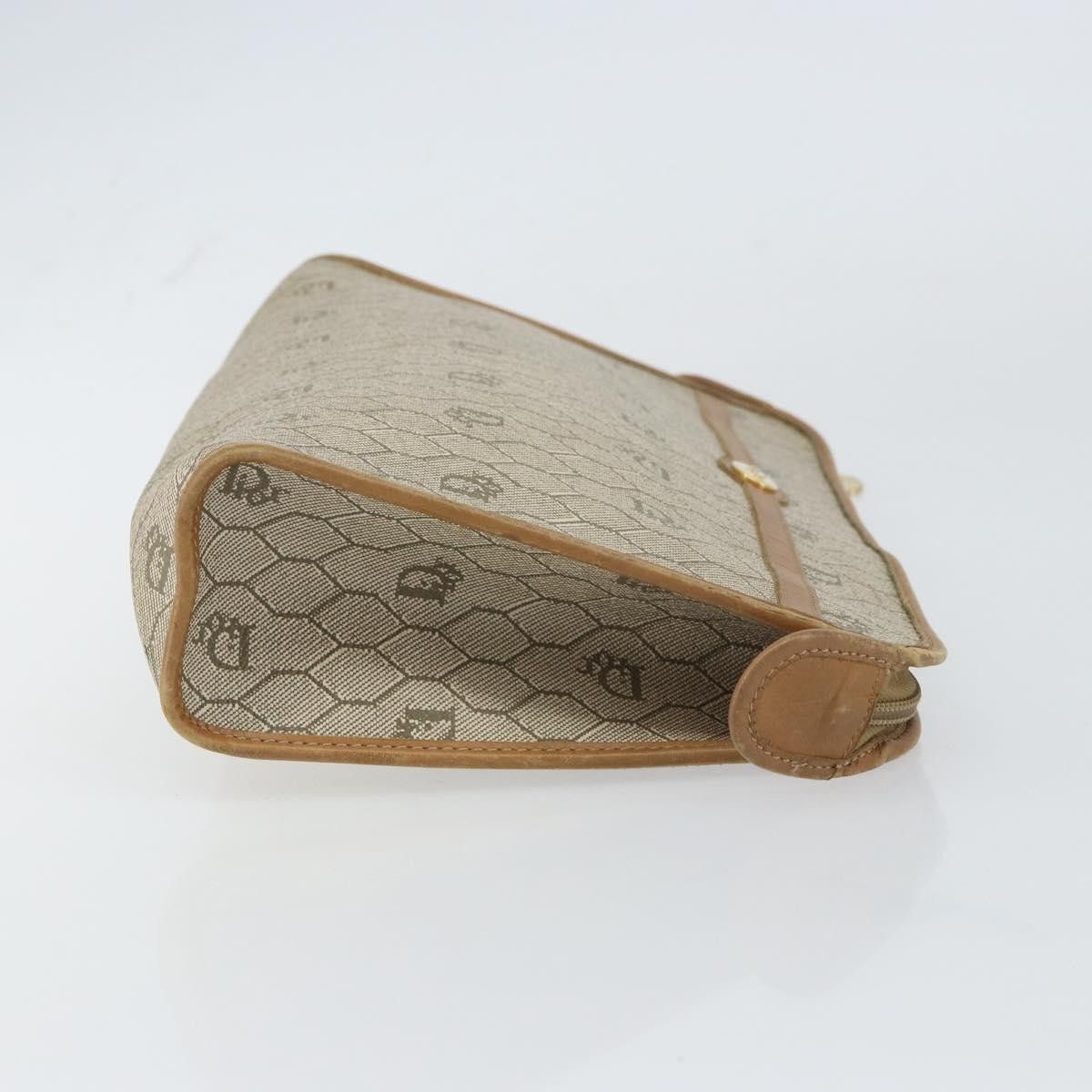Dior Christian Dior Vintage Honeycomb Zip Canvas and Leather Size ONE SIZE - 3 Thumbnail