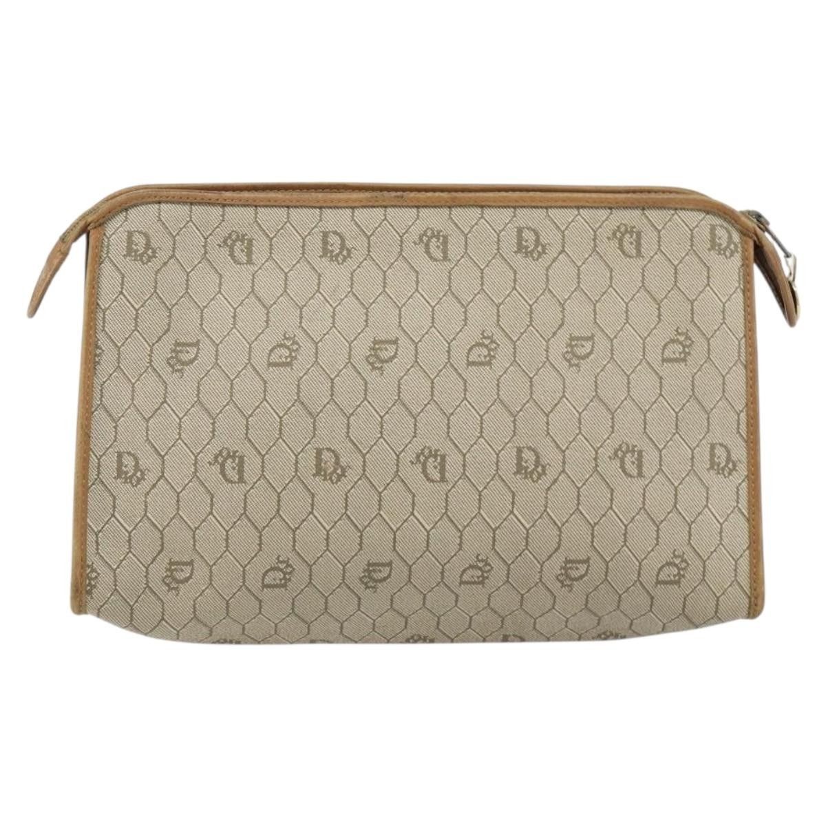 Dior Christian Dior Vintage Honeycomb Zip Canvas and Leather Size ONE SIZE - 2 Thumbnail