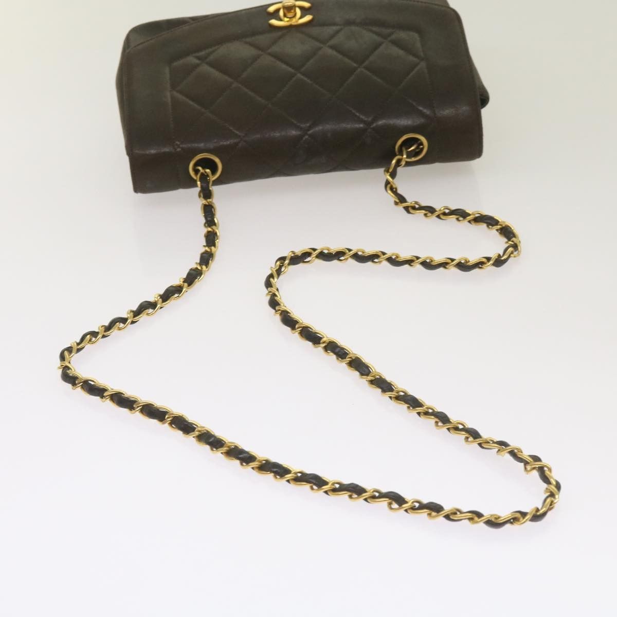 Chanel Chanel Vintage Diana Flap Quilted Lambskin Size ONE SIZE - 8 Thumbnail