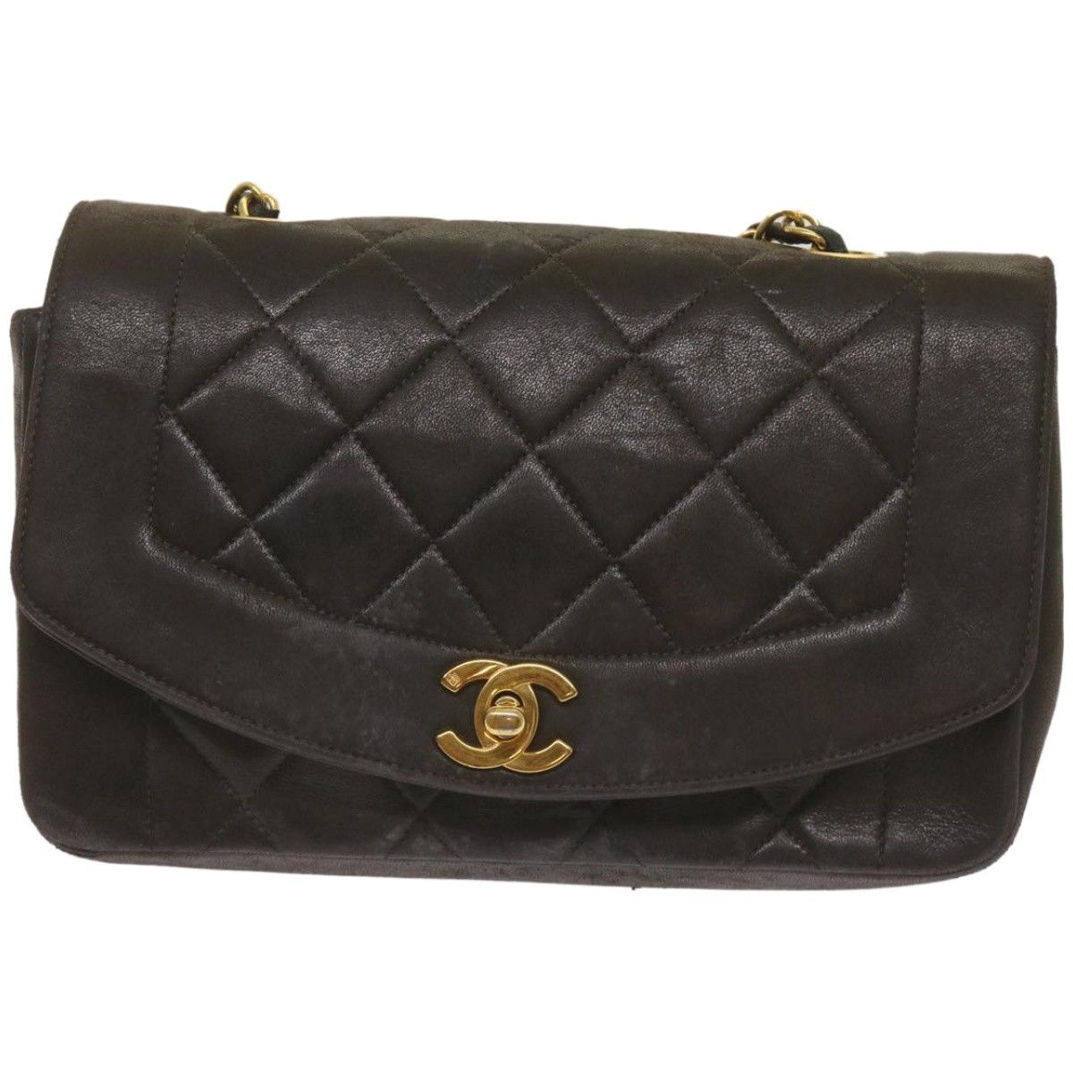 Chanel Chanel Vintage Diana Flap Quilted Lambskin Size ONE SIZE - 13 Thumbnail
