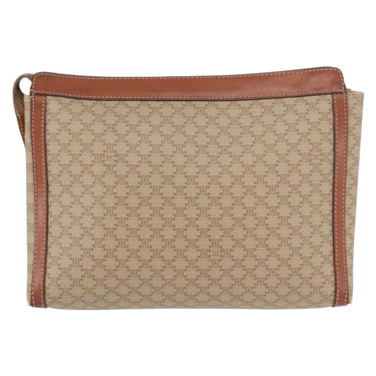 Celine Celine Macadam Pochette Canvas and Leather Size ONE SIZE - 2 Thumbnail
