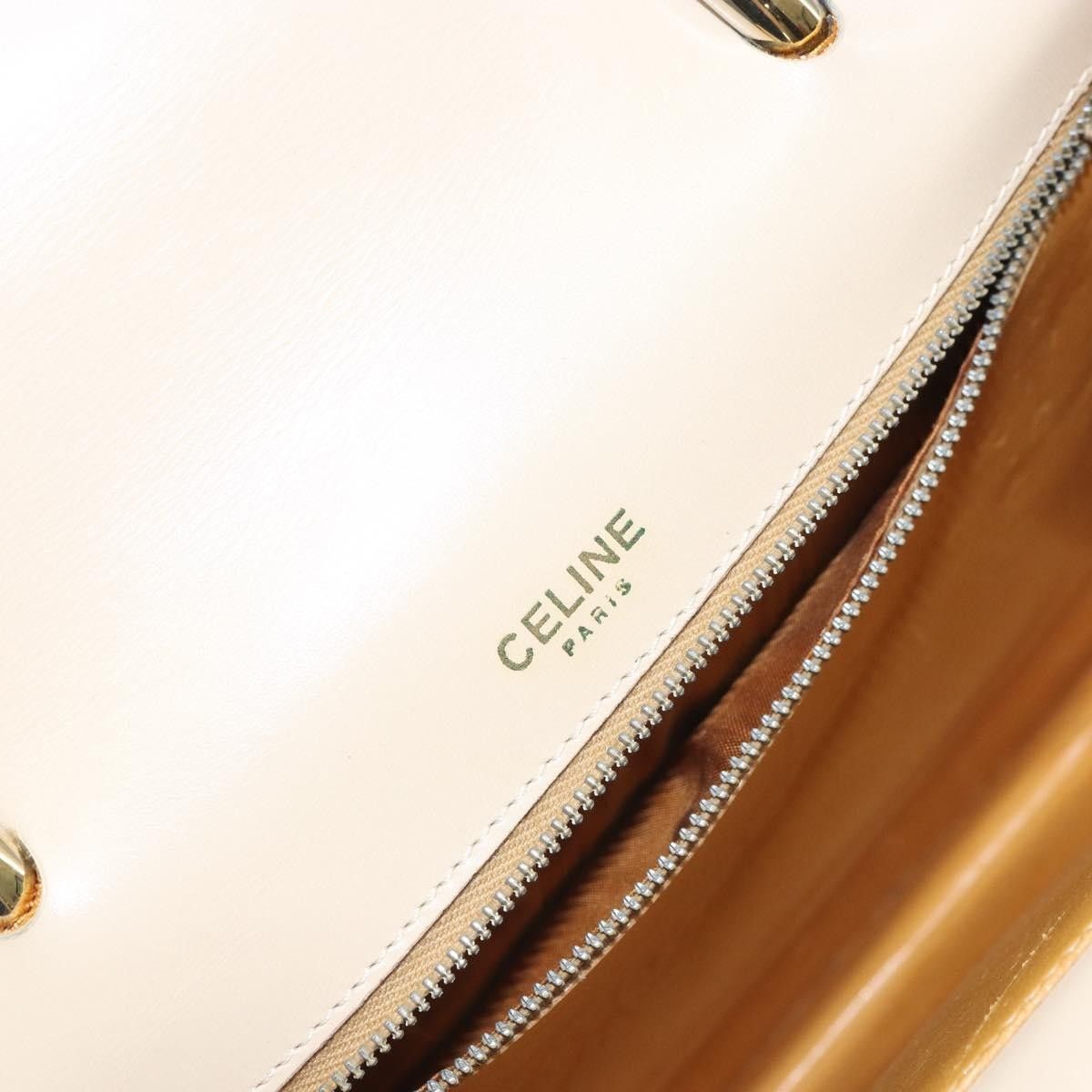 Celine Celine Vintage Top Handle Glazed Leather Size ONE SIZE - 6 Thumbnail
