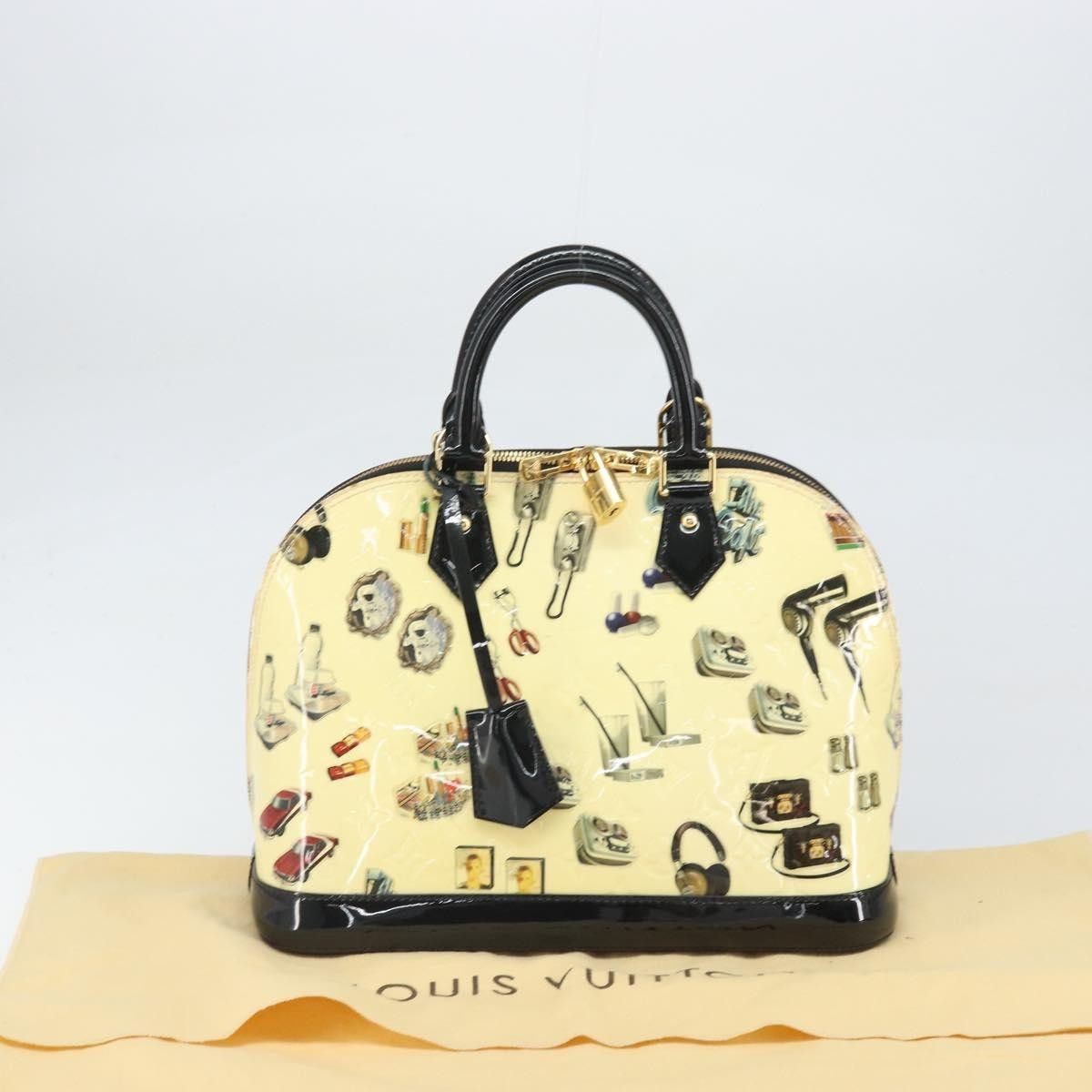 Louis Vuitton Louis Vuitton Alma Handbag Limited Edition Stickers Monogram Vernis Size ONE SIZE - 14 Thumbnail