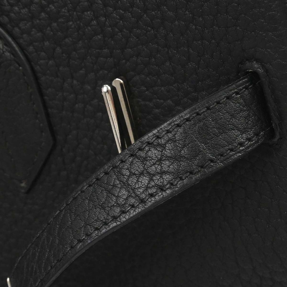 Hermes Hermes HAC Birkin Black Fjord with Palladium Hardware Size ONE SIZE - 20 Thumbnail