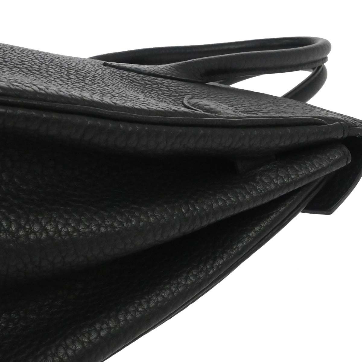 Hermes Hermes HAC Birkin Black Fjord with Palladium Hardware Size ONE SIZE - 9 Thumbnail