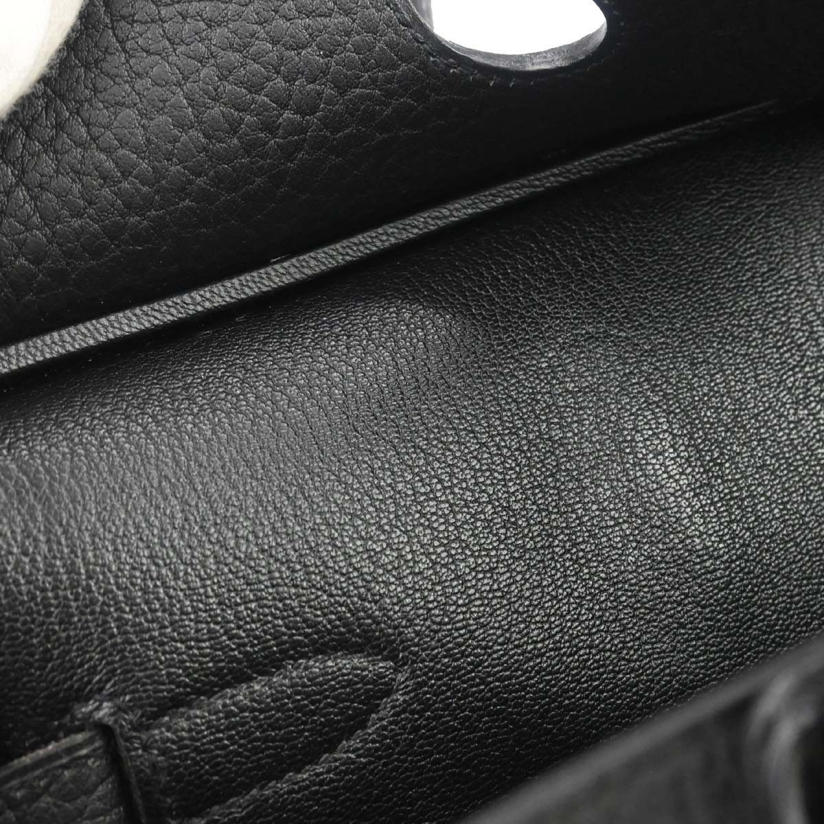 Hermes Hermes HAC Birkin Black Fjord with Palladium Hardware Size ONE SIZE - 15 Thumbnail
