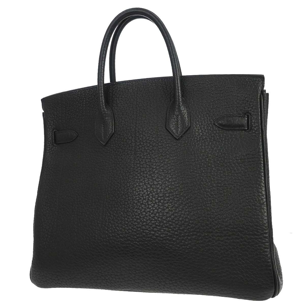 Hermes Hermes HAC Birkin Black Fjord with Palladium Hardware Size ONE SIZE - 2 Thumbnail