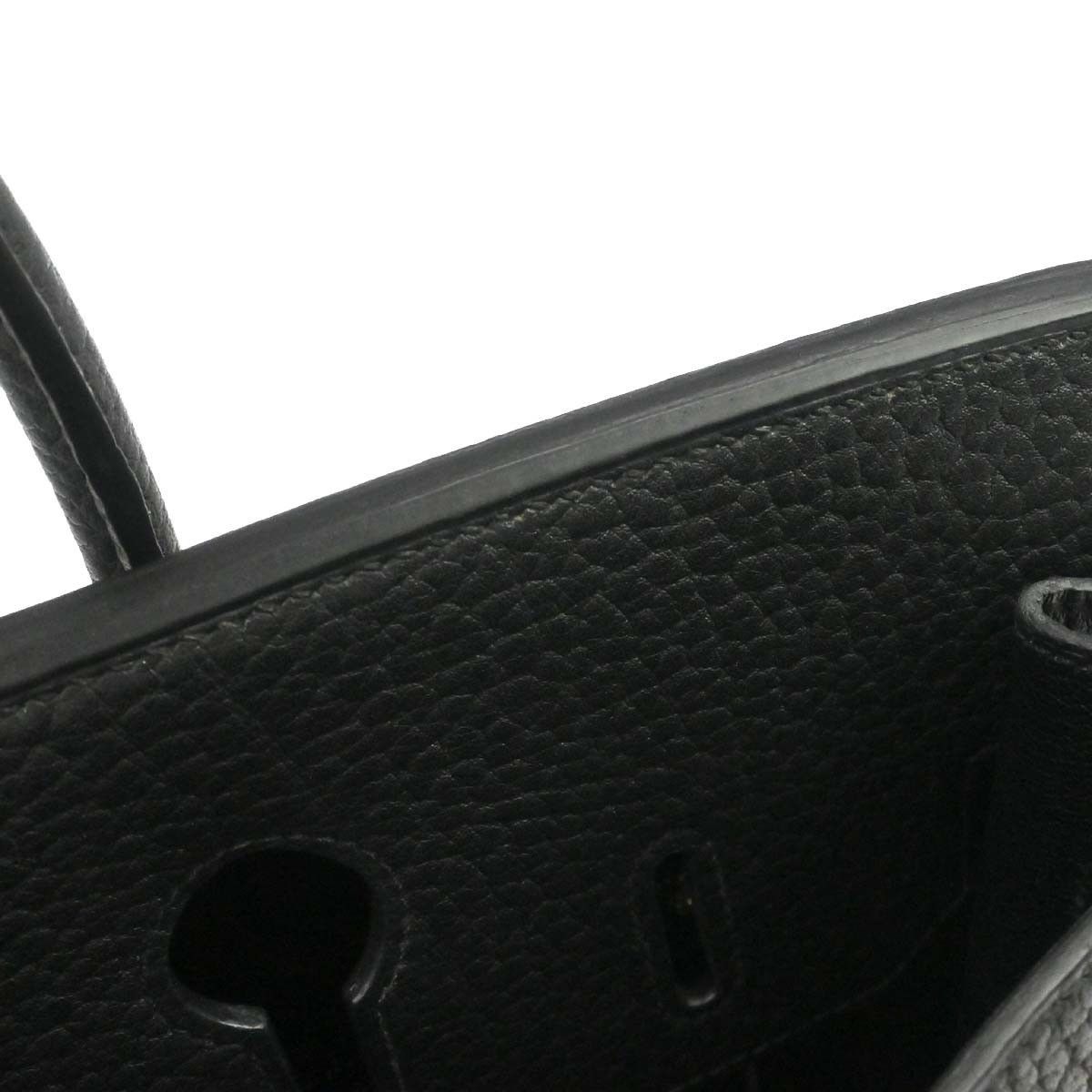 Hermes Hermes HAC Birkin Black Fjord with Palladium Hardware Size ONE SIZE - 18 Thumbnail