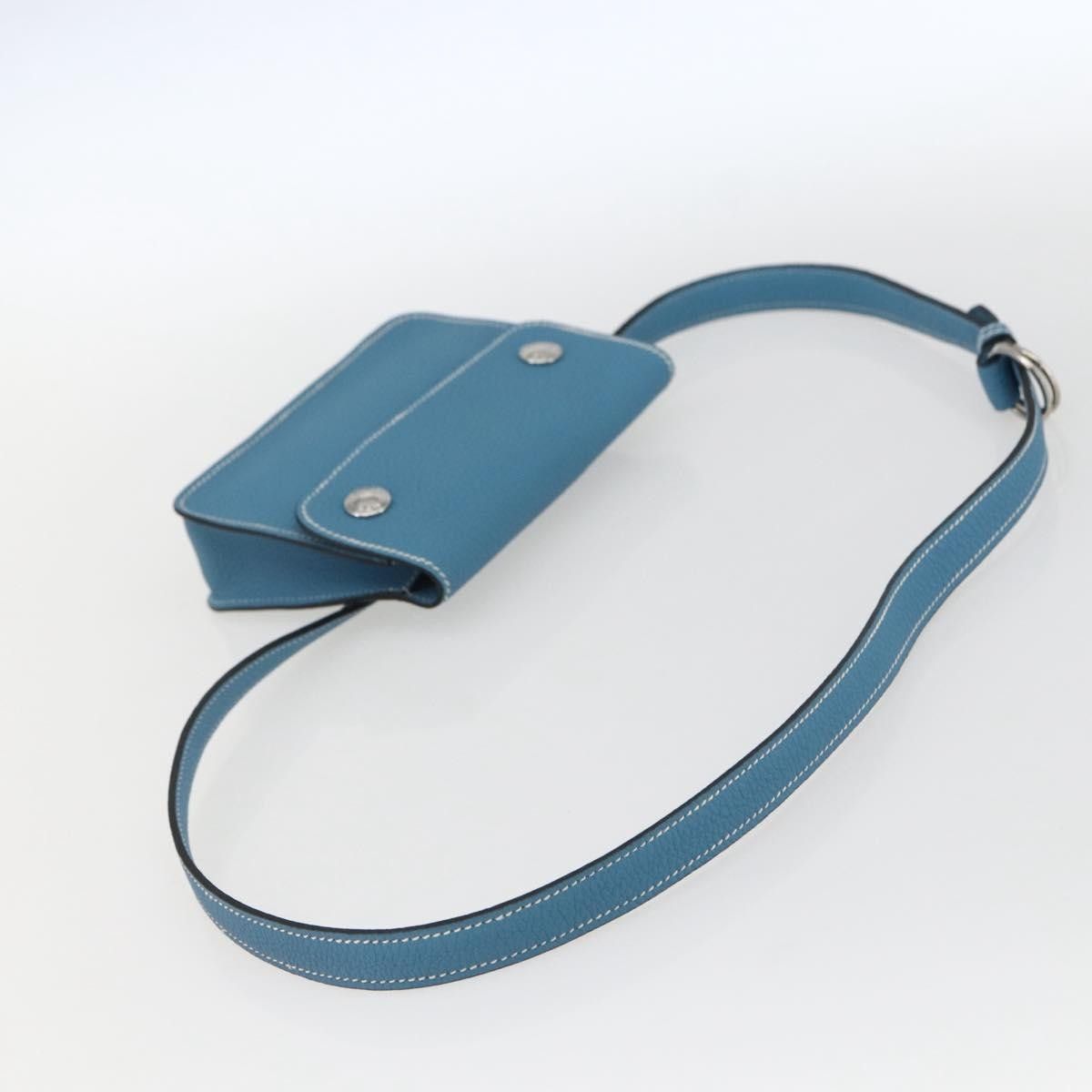 Hermes Hermes Pochette Green Waist Bag Leather Size ONE SIZE - 8 Thumbnail