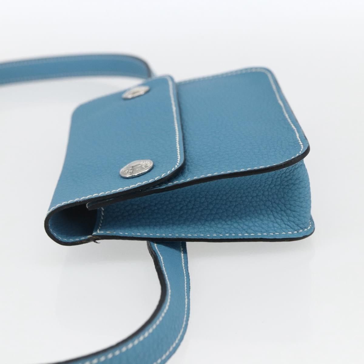 Hermes Hermes Pochette Green Waist Bag Leather Size ONE SIZE - 3 Thumbnail