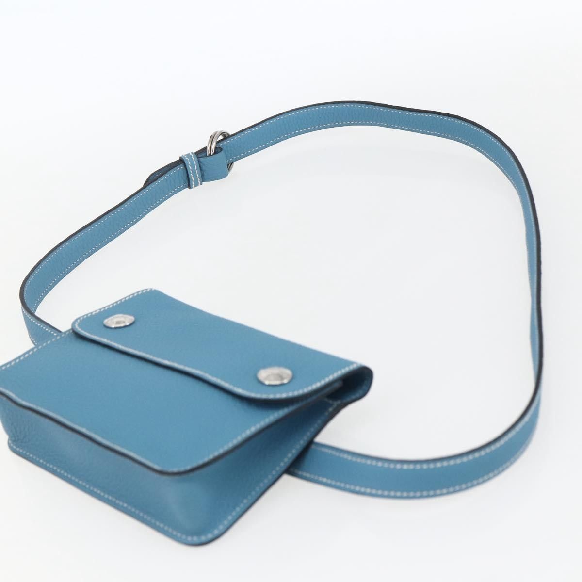 Hermes Hermes Pochette Green Waist Bag Leather Size ONE SIZE - 18 Thumbnail