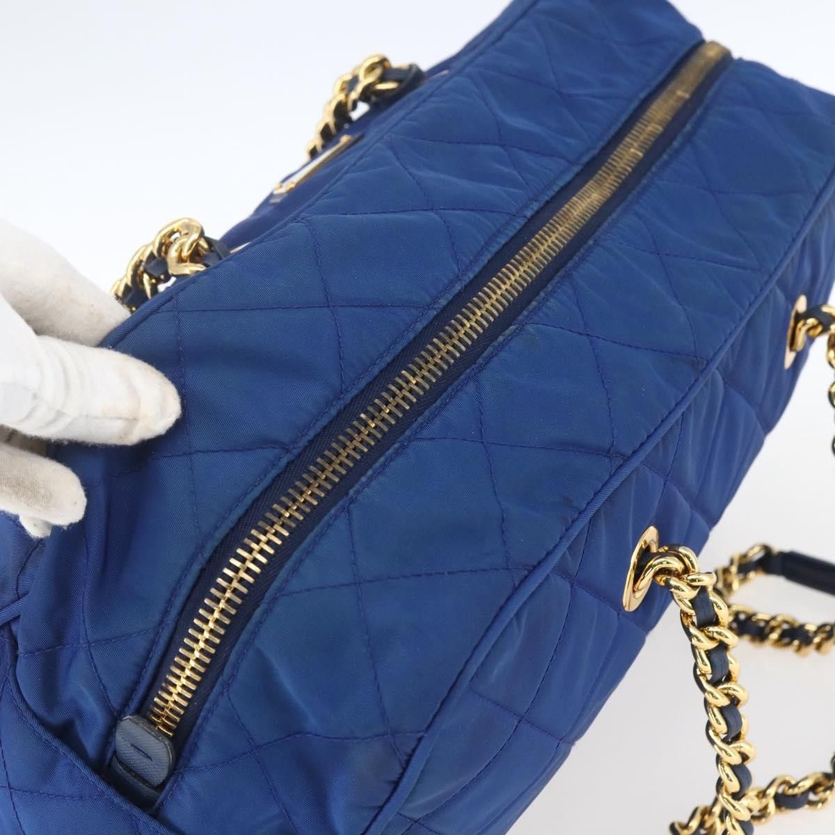 Prada Prada Chain Shoulder Bag Quilted Tessuto Size ONE SIZE - 16 Thumbnail