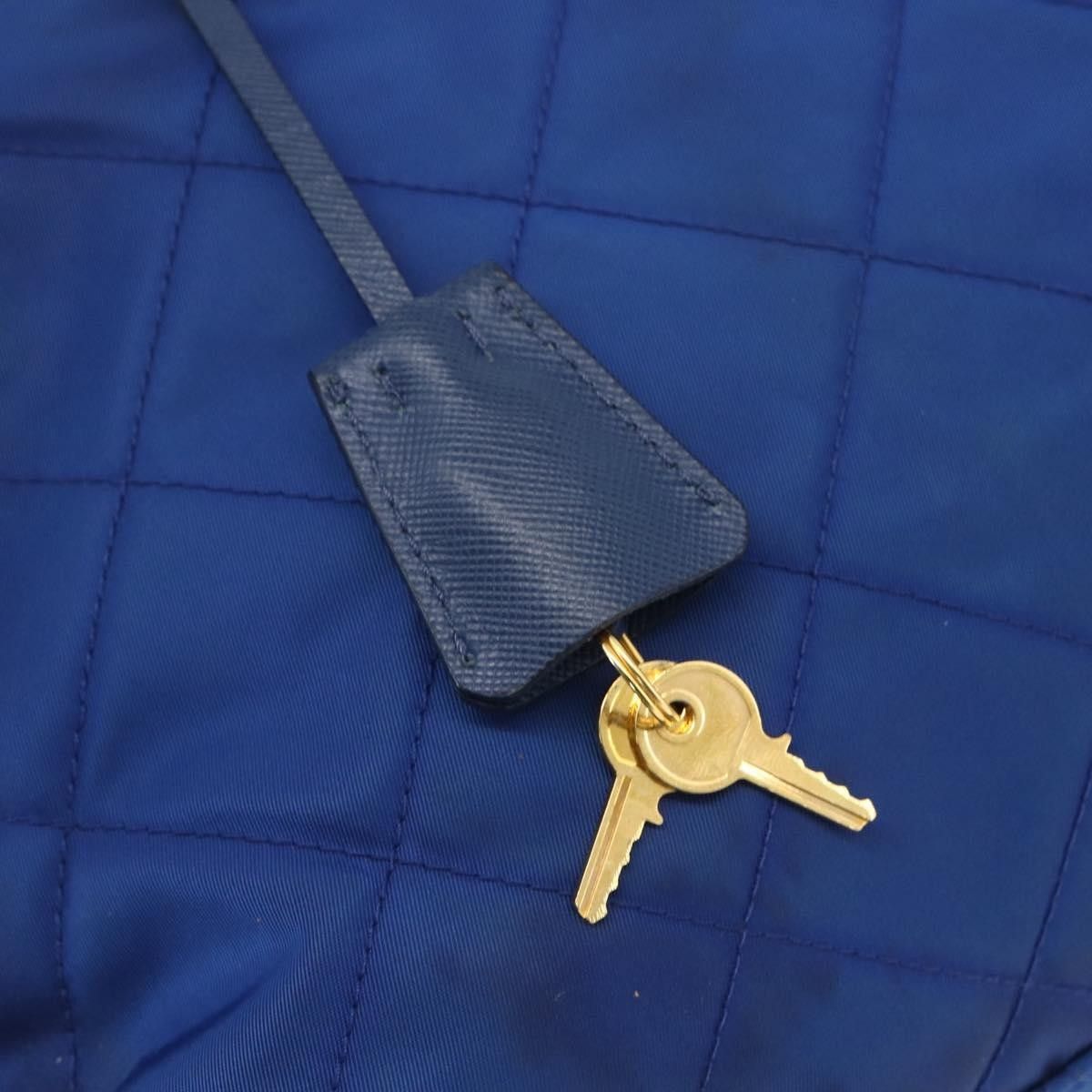 Prada Prada Chain Shoulder Bag Quilted Tessuto Size ONE SIZE - 14 Thumbnail
