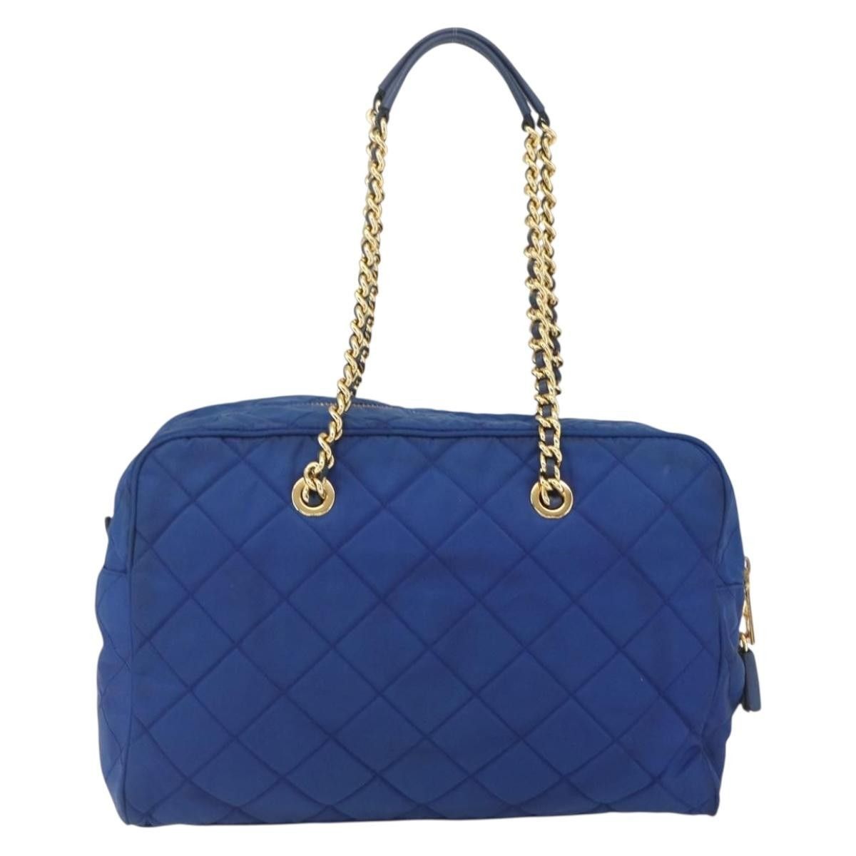 Prada Prada Chain Shoulder Bag Quilted Tessuto Size ONE SIZE - 2 Thumbnail
