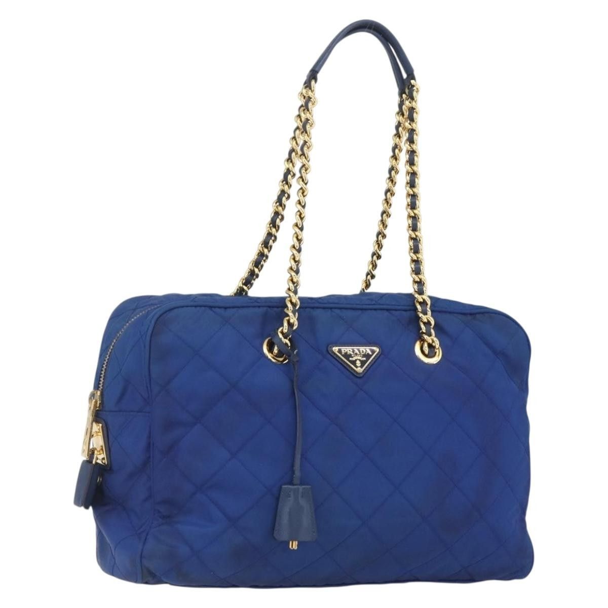 Prada Prada Chain Shoulder Bag Quilted Tessuto Size ONE SIZE - 18 Thumbnail