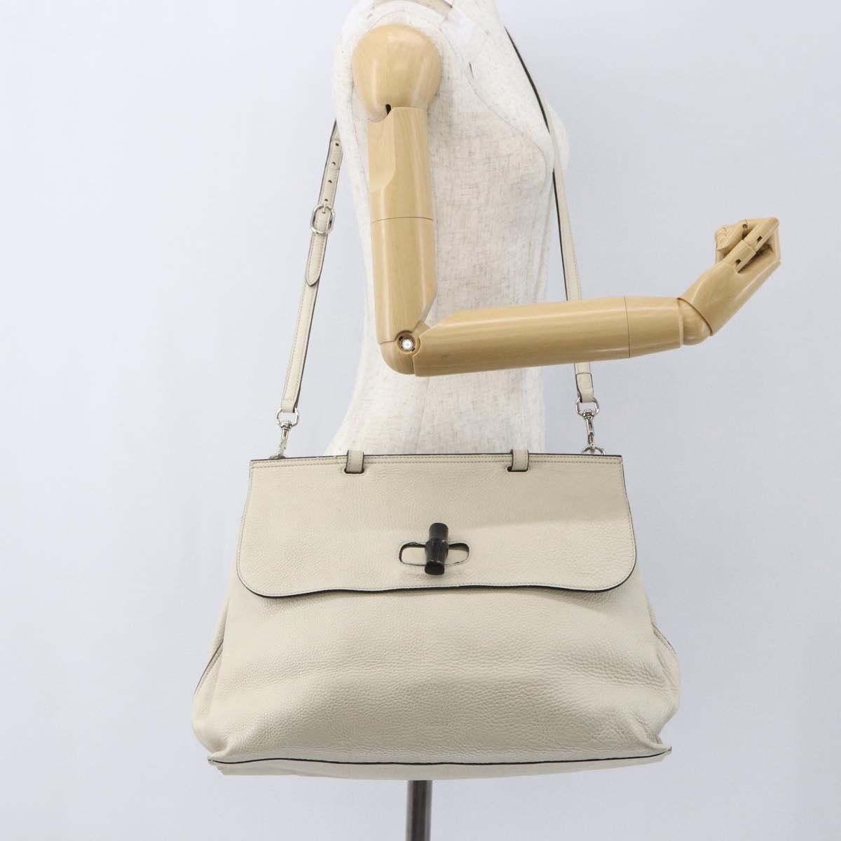 Gucci Gucci Bamboo Daily Top Handle Leather Size ONE SIZE - 15 Thumbnail